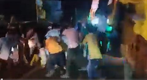 clash between two TDP groups during Nara Lokesh’s Yuva Galam Padayatra -(Photo | Screengrab)