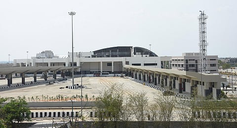 The newly built mofussil bus terminus at Kilambakkam, Chennai. (Photo | Ashwin Prasath, EPS)