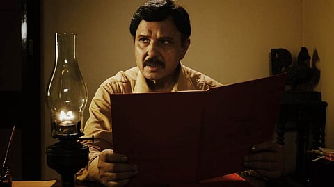 Actor Sarath Babu in a still from 'Ramanujan'. | IANS photo