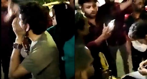 The incident, a video of which went viral on social media, took place on Thursday night in Indore (Photo: Screengrab | Twitter)