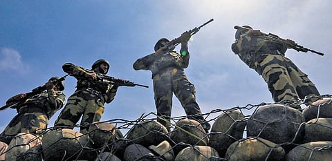 Security on high alert across J&K ahead of G20 meetings in Srinagar. (File Photo | PTI)