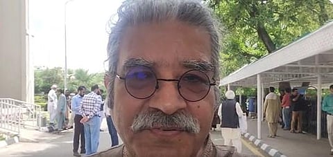 Pakistani Journalist Sami Abrahim. (Photo | Videograb)