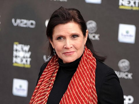 This April 7, 2011 file photo, shows Carrie Fisher at the 2011 NewNowNext Awards in Los Angeles. (Photo | AP)