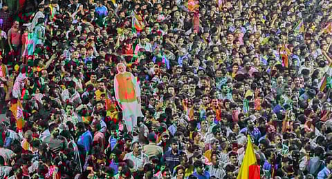 Prime Minister Narendra Modi’s 36-km, 8-hour roadshow, planned for Saturday and Sunday.(File Photo | ANI)