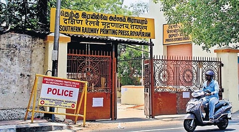 The railway printing press in Royapuram | file picture