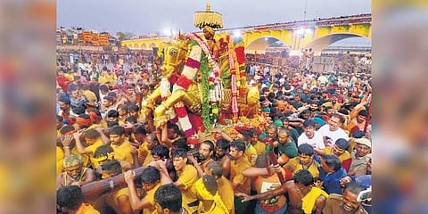 The Kallalagar festival in Madurai.