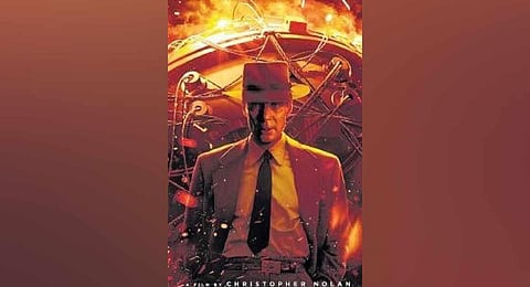 A poster from the movie Oppenheimer.