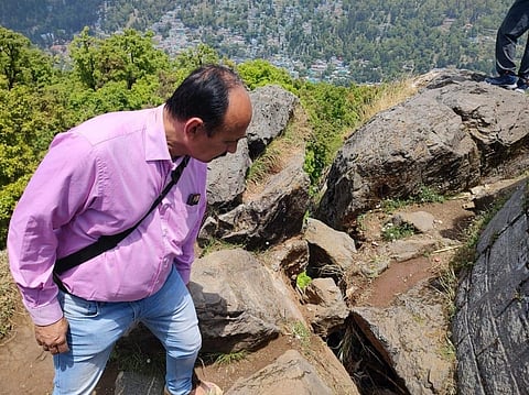 A survey said that the cracks have arisen due to the sliding of carbonate rocks (Photo | Special arrangement)