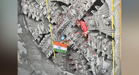 Image of tunnel boring machine used for representational purpose. (Photo | P Jawahar, EPS)