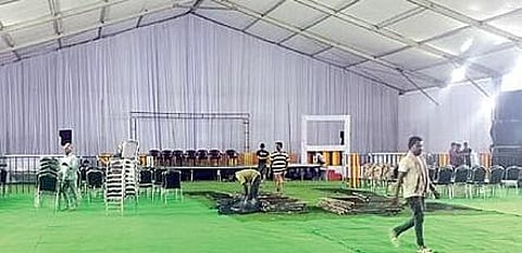 The preparations for the Dasaha rituals