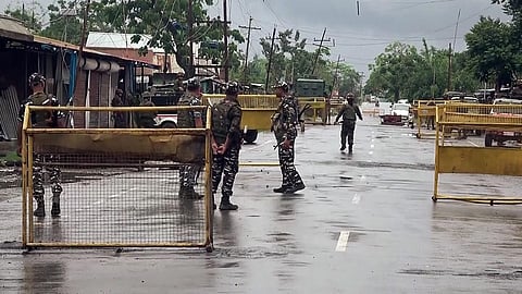 Police force deployed in Manipur amid violence.