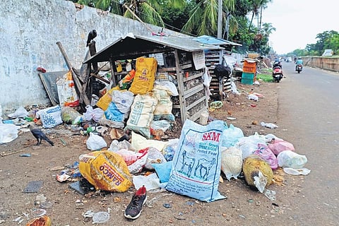 Community waste management facility at Paruthikuzhy