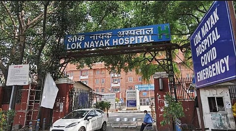 Lok Nayak Hospital in Delhi. (Photo | EPS)