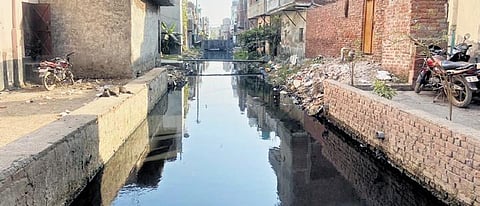 Image of a drainage used for representational purposes