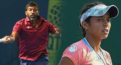 Rohan Bopanna and Ankita Raina. (Photo | PTI)