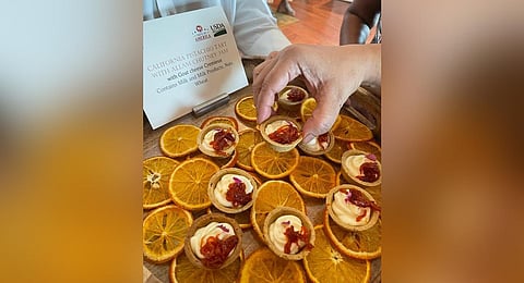 California pistachio tart