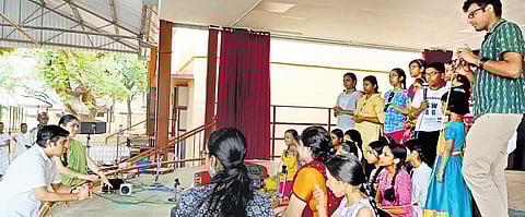 Carnatic compositions with an acapella twist
