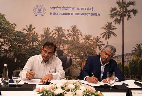 The Memorandum of Understanding was formally signed on Tuesday in Bengaluru by Nandan Nilekani and Prof. Subhasis Chaudhuri, Director, IIT Bombay.