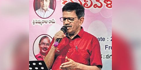 Nukala Prabhakar singing at a concert held in Visakhapatnam | G Satyanarayana 