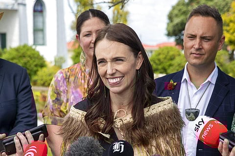 New Zealand Prime Minister Jacinda Ardern addresses the media in Ratana, New Zealand, on January 24, 2023. (File Photo | AP)