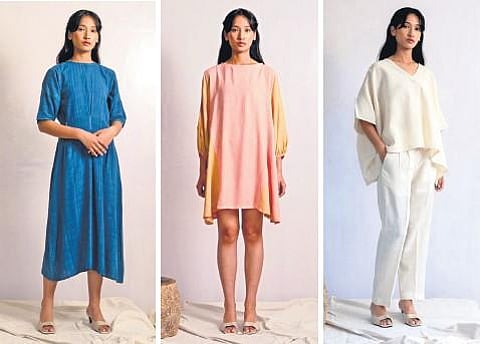 Mallai’s collections are all made in Eri silk yarn that is given colour with natural dyes made from roots, leaves and flowers.