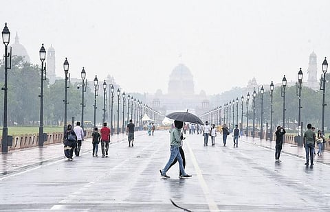 Monsoon hits capital city. (Photo | EPS)