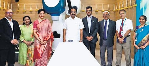 Thangam Thennarasu, Minister for Finance and Human Resources Management, introduced the facility in the presence of Preetha Reddy, executive vice-chairperson, Apollo Hospitals and others.
