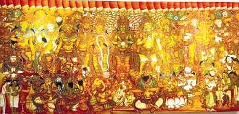 Saju, who is the first ever person to get a PhD in mural art, has also been participating in several art restoration and heritage conservation projects.