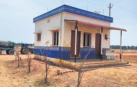A model house at the proposed Jagananna Colony at Komaragiri Layout.(File | Express)