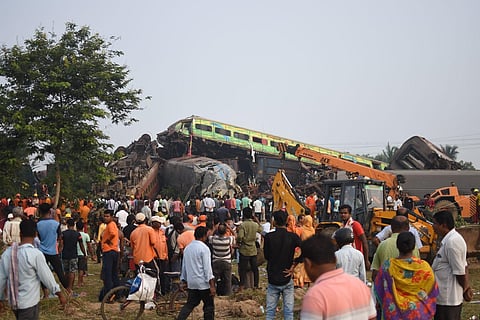 The triple-train collision in Odisha was India's worst rail disaster in 28 years. (Photo | Debadatta Mallick, EPS)