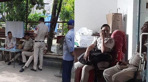 Image tweeted by the students. (Photo | Twitter @Abhigyan)