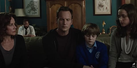 A YouTube screengrab from the trailer of 'Insidious: The Red Door'