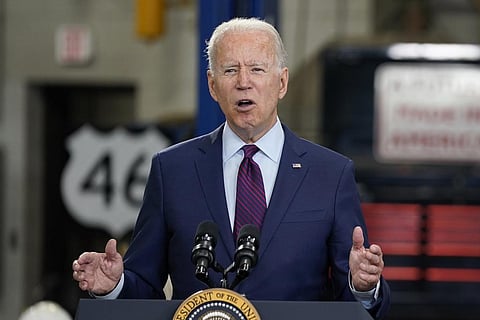 FILE - US President Joe Biden speaks at an event in La Crosse, Wisconsin. (Photo | AP)