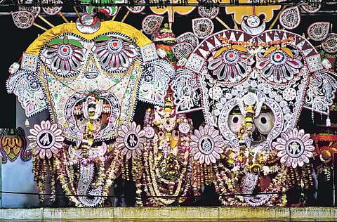 Lord Balabhadra and Lord Jagannath decked up in Hati Besha on Sunday | Express