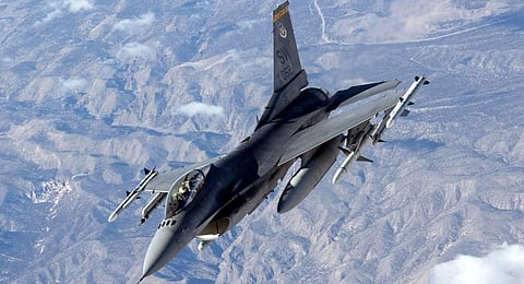 A sonic boom that echoed over Washington Sunday, June 5, 2023, was caused by two fighter jets scrambling to intercept an unresponsive aircraft that later crashed in rural Virginia. (Photo | AFP)