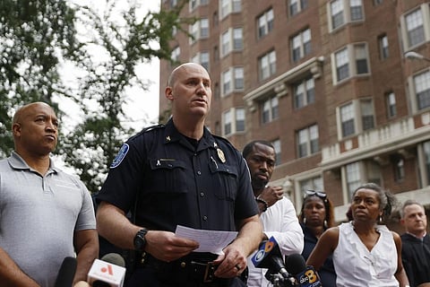 Richmond Interim Chief of Police Rick Edwards gives a news briefing about a shooting that happened at the Huguenot High School graduation, Tuesday, June 6, 2023, in Richmond, Va. (Photo | AP)