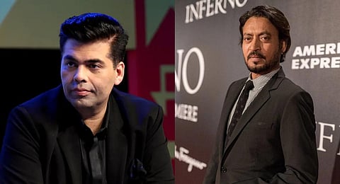 Karan Johar & Irrfan. (File Photos | AFP)