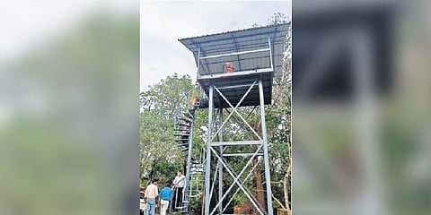 The watch tower constructed at Brahmapuram