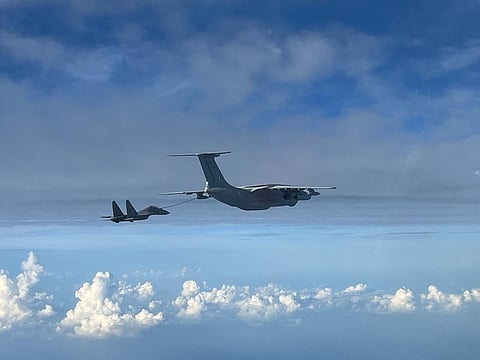 Su-30 MKI refuelling for the mission (Photo | Special arrangement)