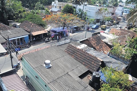 An aerial view of Konthuruthy Colony in Thevara | A Sanesh