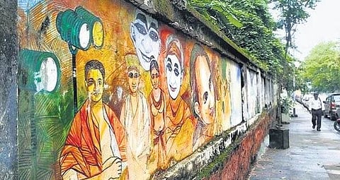 The Manaveeyam road. (Photo | Express)