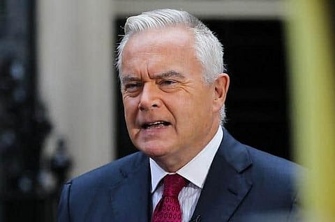 BBC journalist Huw Edwards speaks in front of a camera in Downing Street in central London on September 5, 2022. (Photo | AFP)
