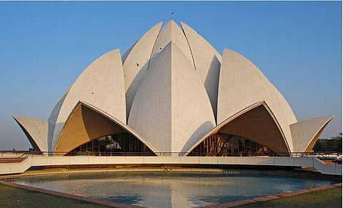Lotus temple in Delhi. (Photo | Express)