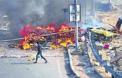 Violence during the Delhi riots.(File Photo)