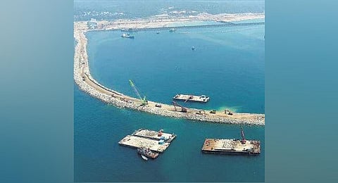 Vizhinjam International Seaport. (Photo | Express)