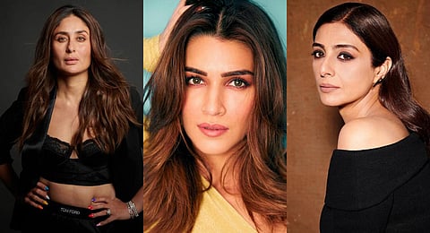 Actors Kareena Kapoor Khan, Kriti Sanon and Tabu (Instagram Photos)