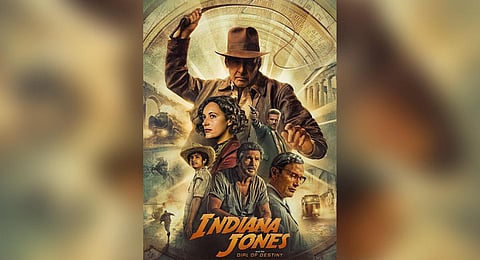 'Indiana Jones and The Dial of Destiny' poster.