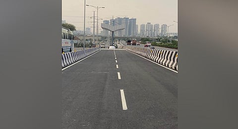 Narsingi entry and exit ramps will be opened to traffic on Saturday by MAUD Minister KT Rama Rao.