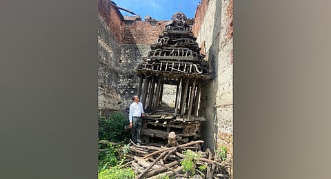 A wooden chariot in neglect | express