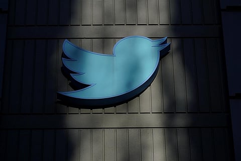 A sign at Twitter headquarters is shown in San Francisco on Nov. 18, 2022. (Photo | AP)